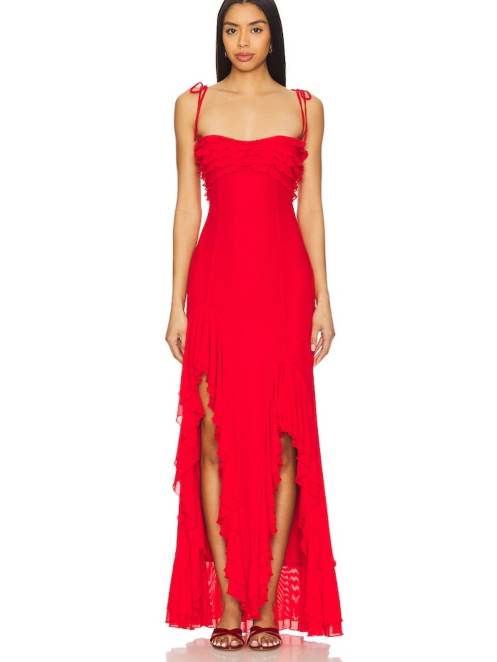 Majorelle Revolve Cherry Red Gown